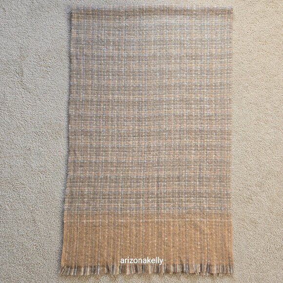 Lauren Ralph Lauren Accessories - NWOT Wool Tweed Scarf Ralph Lauren Thick Tan